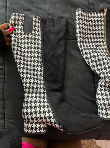 Comfortview Calf Boot - Houndstooth