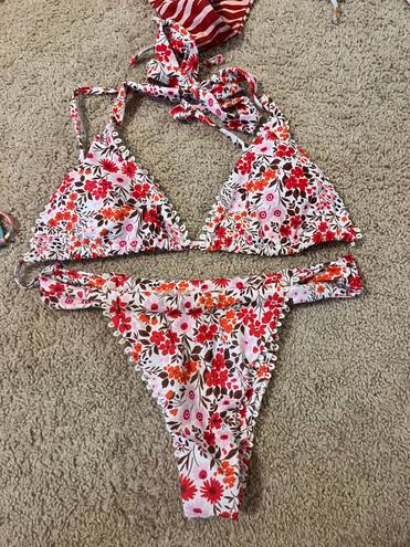 Floral cheeky bikini Multi