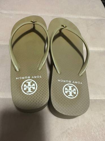 Tory Burch Platform Wedge Flip Flops