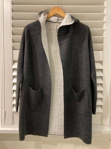 Calia by Carrie Calia Effortless Hooded Cardigan Duster Sweater