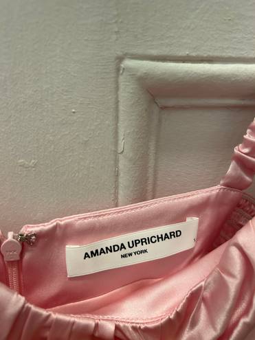 Amanda Uprichard Pink Babydoll Top