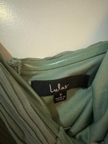 Lulus sage green tiered maxi dress