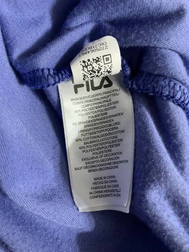 FILA Velour Quarter Zip Hooded Pullover