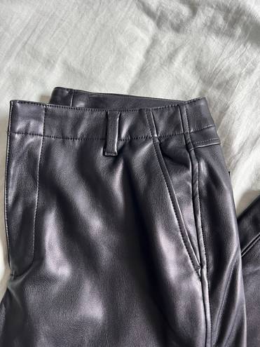 Gap Mid Rise Vegan Leather Loose Pants