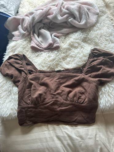 PacSun Brown Crop Top