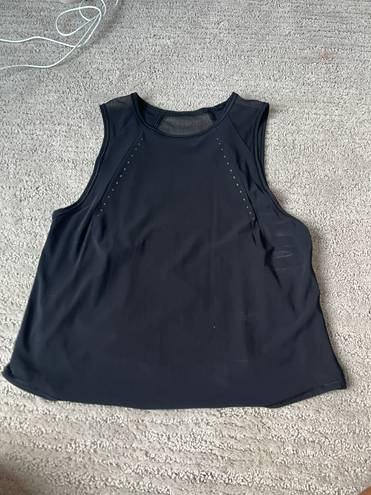 Lululemon Black Mesh Tank