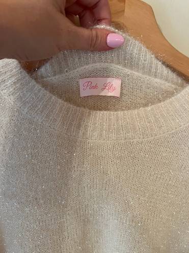 Pink Lily Shimmer Sweater