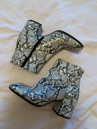 mix no. 6  Snakeskin Booties 