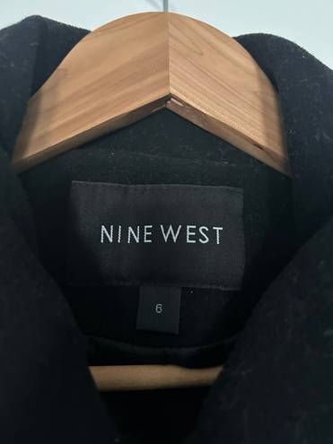 Nine West Vintage  Black Wool Peacoat