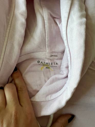 Athleta Baby Pink Hooded Long Sleeve 