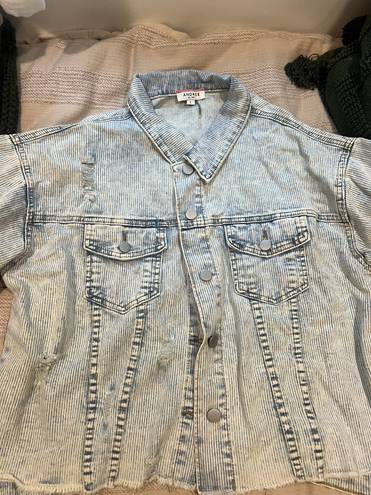 Andrée Distressed Denim Jean Jacket