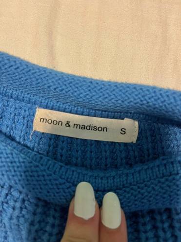 moon&madison Blue Chunky Sweater