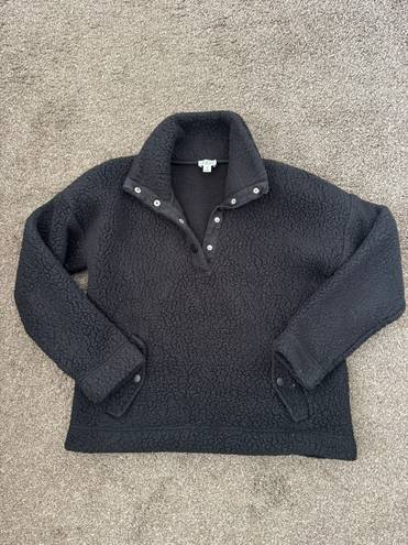 J.Crew Vintage Fleece Button Up Sweatshirt