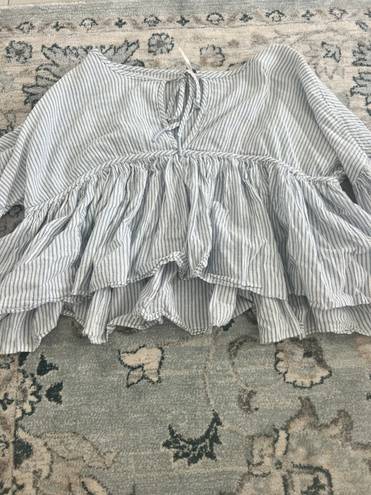 Free People linen baby doll top