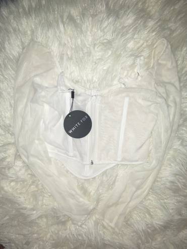 White Fox Boutique White Fox More Than Basic Long Sleeve Bustier Top