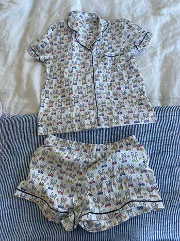 Roller Rabbit New Years 2022 Celebration Bunnies Polo Pajama Set☀️🍾