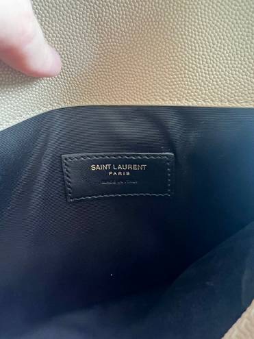 Saint Laurent YSL leather envelope pouch