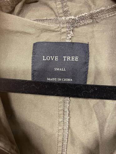 Love Tree Olive Green Utility Jacket