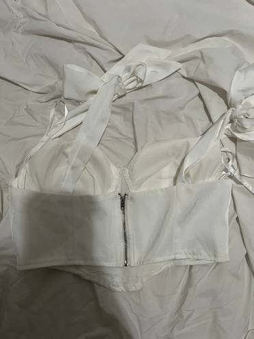 White Corset Top Size M