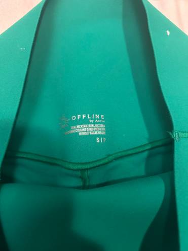 Aerie High Waisted Green Leggings