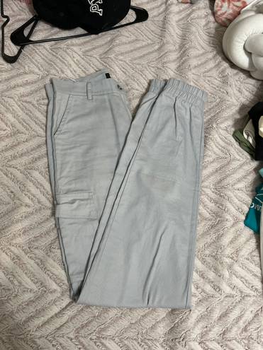 Missguided Gray Cargo Joggers