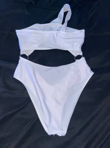 Sexy White One Piece Bathing Suit Size M