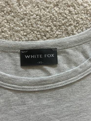 White Fox Boutique grey tee