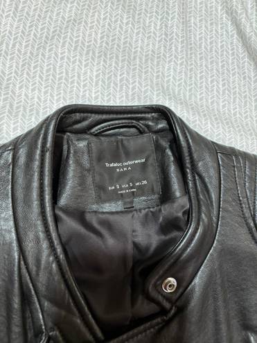 ZARA Leather Black Jacket