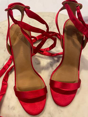 ASOS Red Satin Heels