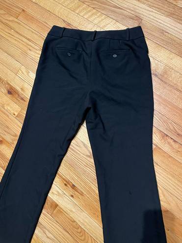 The Loft  Julie Women's Black Dress Pants Straight Leg Cotton Blend Size 10 