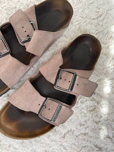 Birkenstock Arizona Tan Suede Sandals