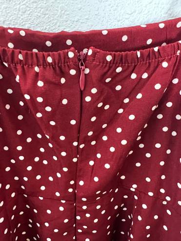 Princess Polly Caesura Red Polka Dot Side Tie Mini Dress