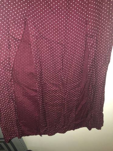 American Eagle  Maroon Maxi Skirt