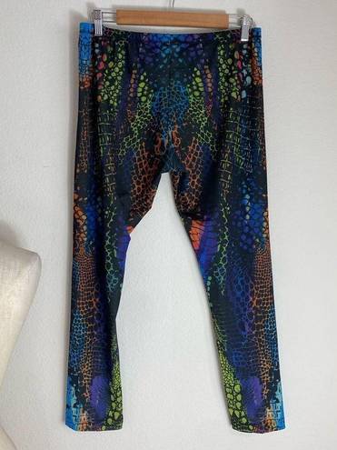 Alexander McQueen  kaleidoscope crocodile leggings