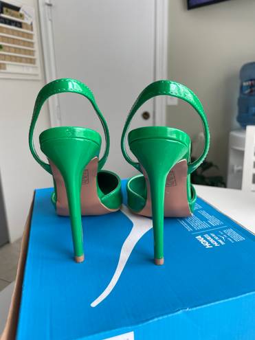 Boohoo Green Heels