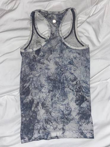 Lululemon Swiftly Tech Tank Grey Tie Dye Marble