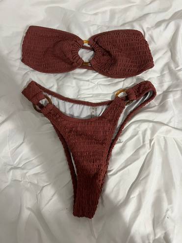 Maroon Bikini Red Size M