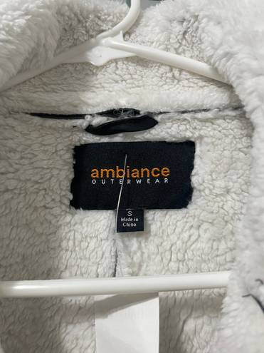 Ambiance Apparel Sherpa Lined Leather Jacket