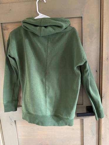 Zyia Army Green Scoop Neck Hoodie