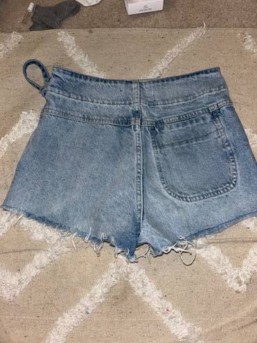 Free People Wrap Around Denim Skirt