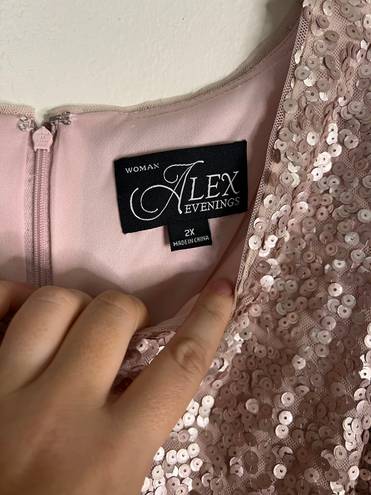 Alex Evenings NWT Pink Sequin Top (2X)