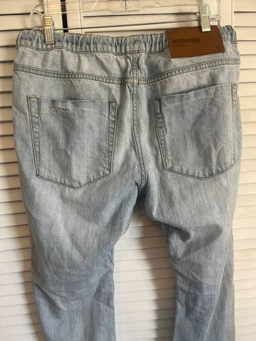 One Teaspoon Boyfriend Shabbies Pull On jeans Distressed Large