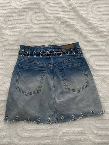 AGOLDE GRLFRND Denim Skirt