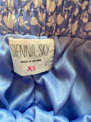 Sienna Sky Blue Floral Skirt