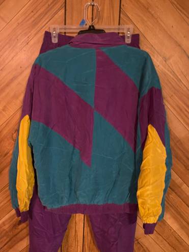 Oleg Cassini Washable Silks Women’s Vintage 90’s Large Silk Track Suit NWT