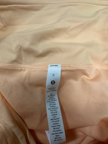 Lululemon Orange  Speed up Shorts