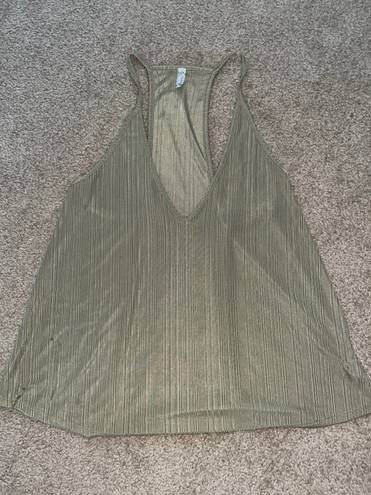 Free People Green  Tank Top