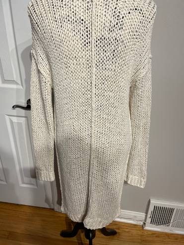 Free People Knit Chunky Long Beach Summer Sweater Crochet fall autumn oversized full length Cardigan