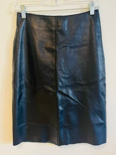 Bebe Vintage  100% Leather Skirt