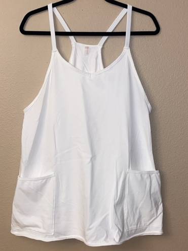 Free People Movement NEW!  Hot Shot Mini Dress WHITE SMALL Boho Athleisure  NEW! $60, without tags